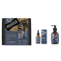 Das Proraso Bartpflege-Set "Azur Lime" enthält Bartöl und Bartshampoo und bietet eine umfassende Pflege für einen gesunden und wohlriechenden Bart. Perfekt für die tägliche Bartpflege sorgt dieses Set für weiches, gepflegtes Barthaar und einen frischen Duft.